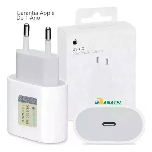 Carregador Fonte Iphone Original 20w Apple Tipo C Turbo
