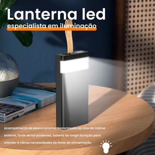 Carregador Portátil Power Bank 20.000mAh com Carregamento Turbo para Celular Bahrein