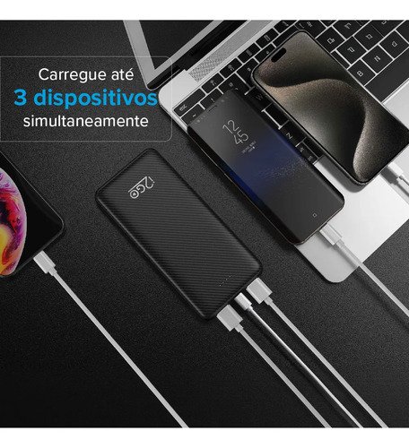 Carregador Portátil Power Bank I2go 10000mah Cor Preto