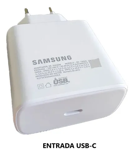 Carregador Samsung Chromebook 4 E Galaxy Book 2 45w Original