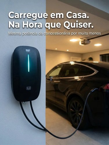 Carregador Veículo Elétrico MF Power Wallbox Tipo 2 32A 7kW 220V IP65