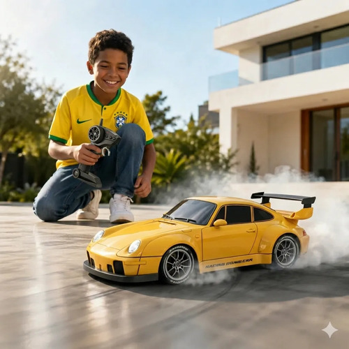 Carrinho controle remoto 4x4 drift escala 124 alta velocida 1