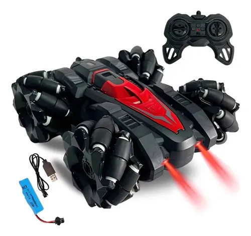 Carrinho controle remoto 9 funcoes drift gira 360 ninho boy