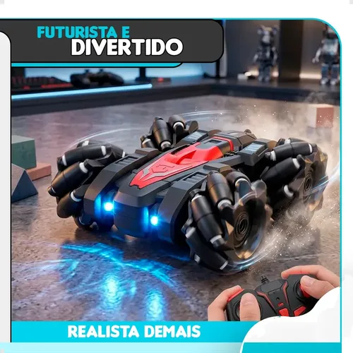 Carrinho Controle Remoto 9 Funções Drift Gira 360 Ninho Boy