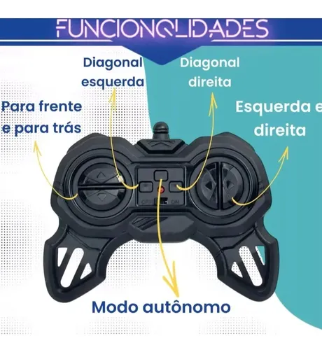 Carrinho Controle Remoto 9 Funções Drift Gira 360 Ninho Boy