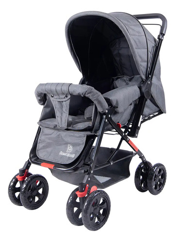 Carrinho de bebe passeio bambinelli fox reclinavel preto 202