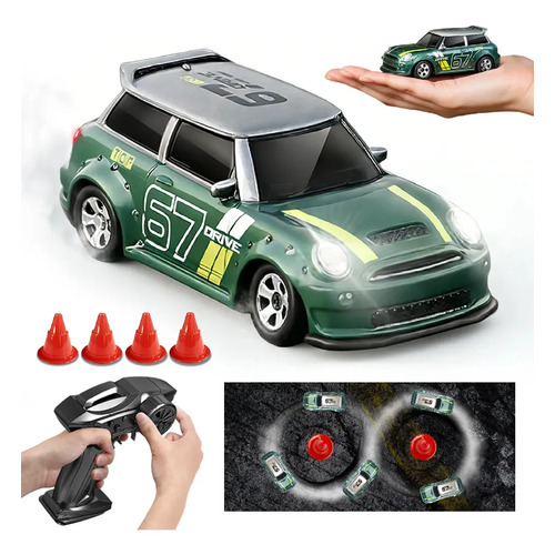 Carrinho de controle remoto jcmo mini drift 164 4x4 recarreg 1