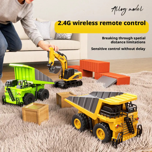 Carrinho De Controle Remoto Mini 1:64 Veículo De Construção