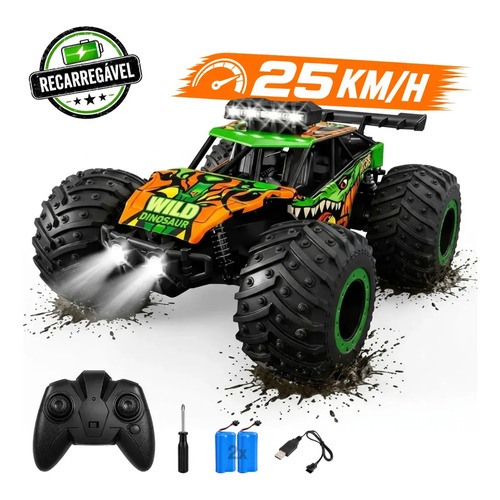 Carrinho de controle remoto off road monster truck 4x4 rally 1