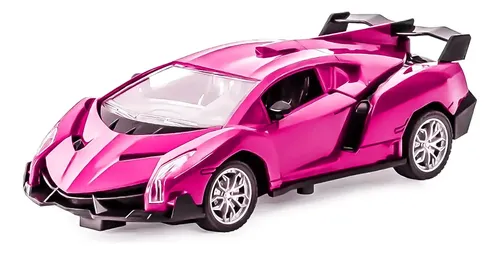 Carrinho De Controle Remoto Para Meninas Roxo Rosa - Dm Toys