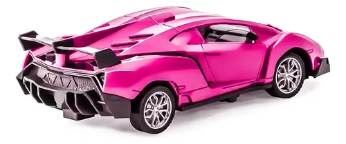 Carrinho De Controle Remoto Para Meninas Roxo Rosa - Dm Toys