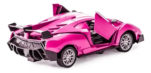Carrinho De Controle Remoto Para Meninas Roxo Rosa - Dm Toys