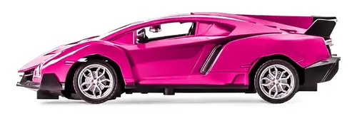 Carrinho De Controle Remoto Para Meninas Roxo Rosa - Dm Toys