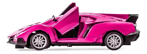 Carrinho De Controle Remoto Para Meninas Roxo Rosa - Dm Toys