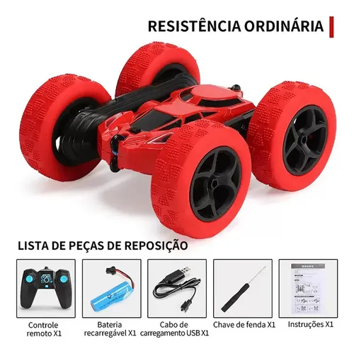 Carrinho De Controle Remoto Quick Run 360° 4x4 Drift