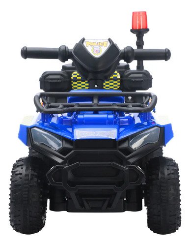 Carro Elétrico Infantil Policial 6v Frente/Ré Maxi Toys - AZUL