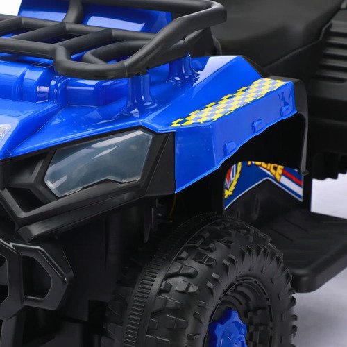 Carro Elétrico Infantil Policial 6v Frente/Ré Maxi Toys - AZUL