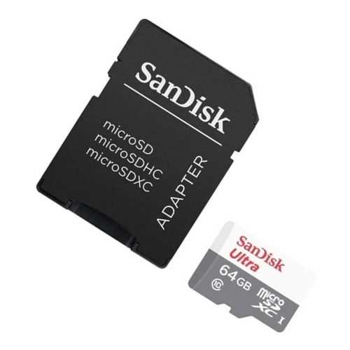 Cartão de Memória Micro Ultra Com Adaptador SD 64GB