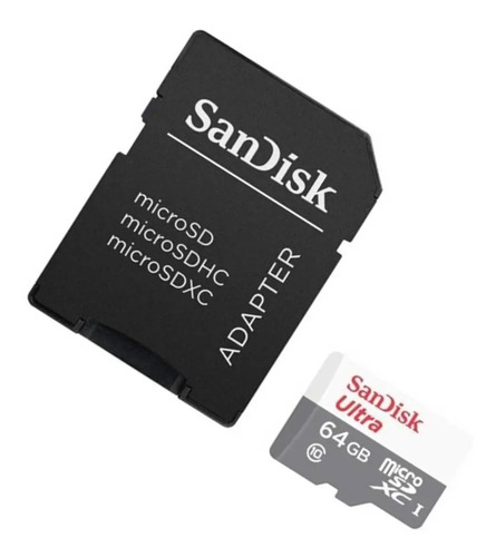 Cartão de Memória Micro Ultra Com Adaptador SD 64GB