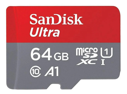 Cartão de memória SanDisk SDSQUAR-064G-GN6MN Ultra com adaptador SD 64GB