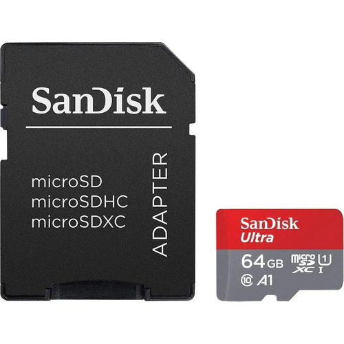 Cartão de memória SanDisk SDSQUAR-064G-GN6MN Ultra com adaptador SD 64GB