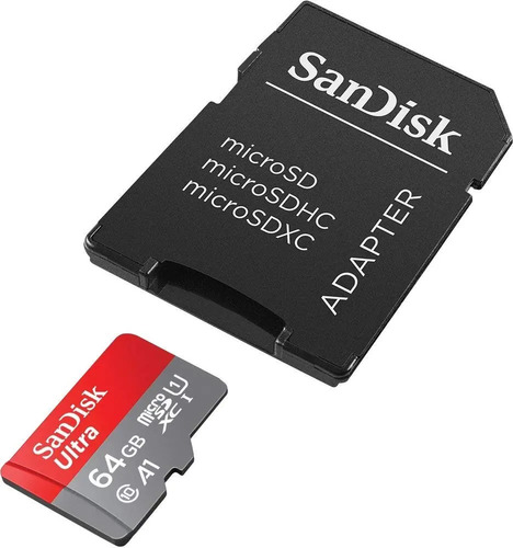Cartão de memória SanDisk SDSQUAR-064G-GN6MN Ultra com adaptador SD 64GB