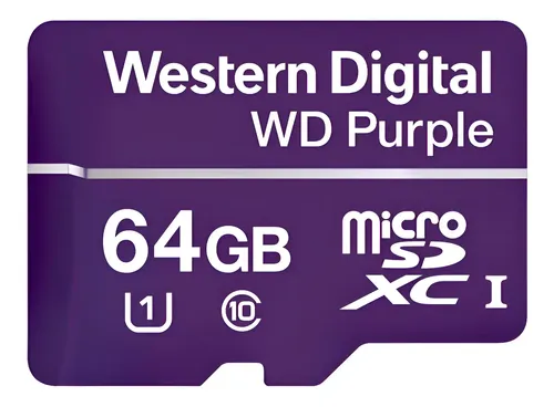Cartao de memoria wd purple micro digital 64gb 32tbw 4600163