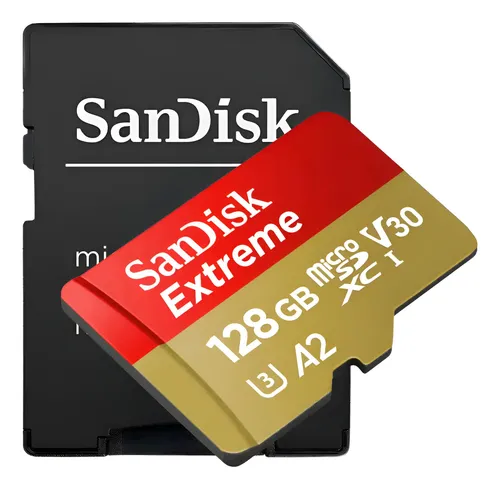 Cartao memoria micro sd sandisk extreme 128gb a2 original nf