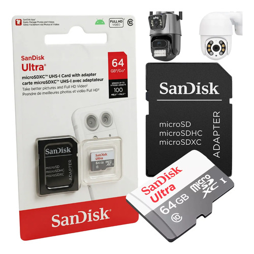 Cartao memoria micro sd tf 64gb original p camera seguranca