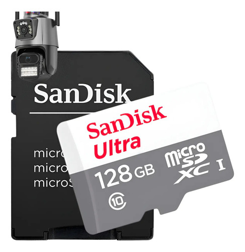 Cartao memoria microsd tf 128gb original de camera seguranca