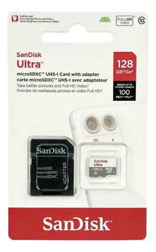 Cartão Memória Microsd Tf 128gb Original De Câmera Segurança