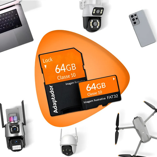 Cartão Memória Original 64gb P/câmera Wifi Yoosee Intelbras