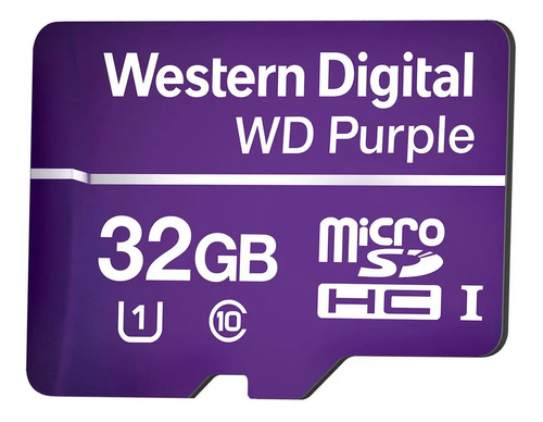 Cartao micro sd 32gb 16tbw western digital purple