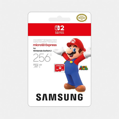 Cartao microsd express para nintendo switch 2 256gb samsung