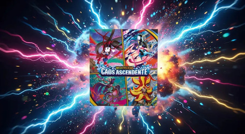 Cartas Pokémon Booster Box TCG Coleção Caos Ascendentes Com 108 Cards Copag
