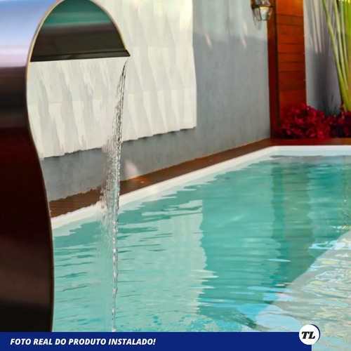 Cascata Para Piscina Inox Escovado 75x23 Envio Imediato