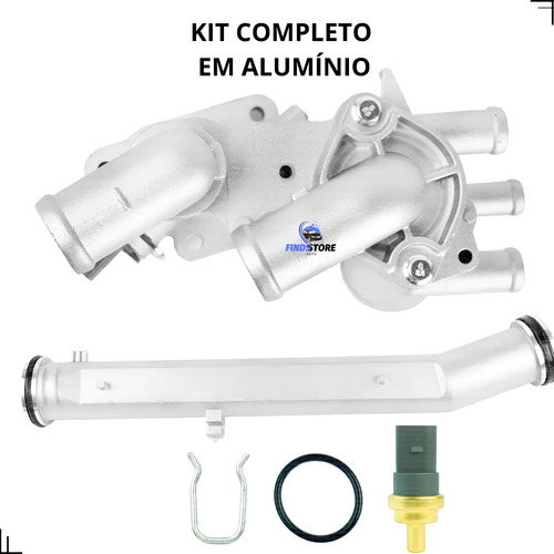 Cavalete Válvula Termostática Completa Aluminio Gol G5 Flex