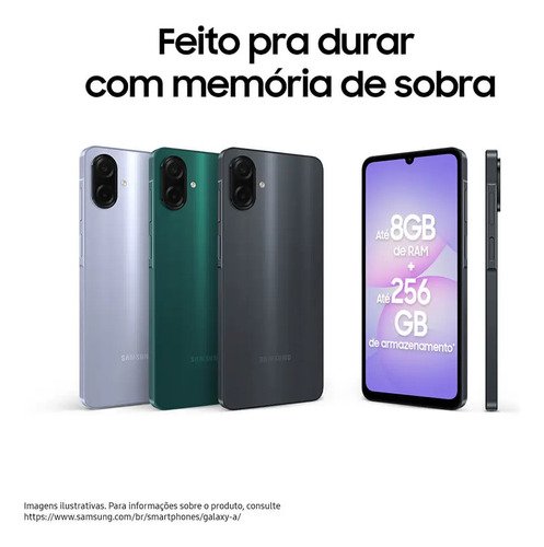 Celular Samsung Galaxy A07 256gb 8gb Câmera 50mp Verde