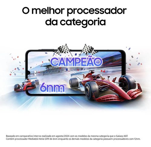 Celular Samsung Galaxy A07 256gb 8gb Câmera 50mp Verde