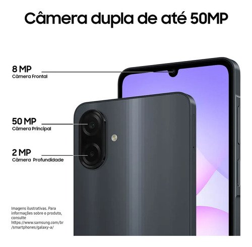 Celular Samsung Galaxy A07 256gb 8gb Câmera 50mp Verde