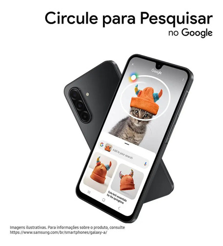 Celular Samsung Galaxy A17 5g Com Ia, 256gb, 8gb Ram, Câm De 50mp, Tela De 6.7 , Nfc, Ip54 - Azul