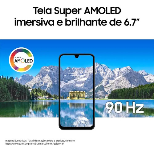 Celular Samsung Galaxy A17 5g Com Ia, 256gb, 8gb Ram, Câm De 50mp, Tela De 6.7 , Nfc, Ip54 - Azul
