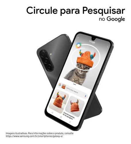 Celular Samsung Galaxy A17 Com Ia, 128gb, 4gb Ram, Câm De 50mp, Tela De 6.7 , Nfc, Ip54 - Cinza