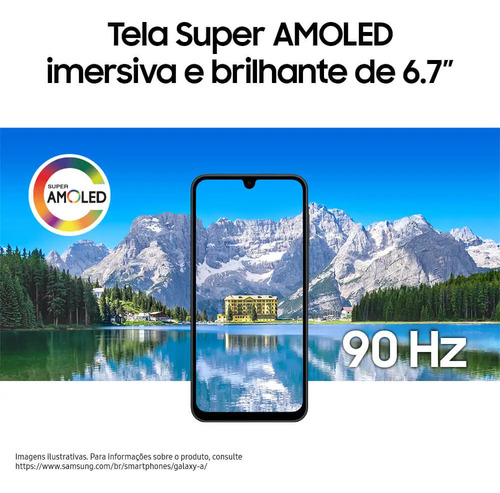 Celular Samsung Galaxy A17 Com Ia, 128gb, 4gb Ram, Câm De 50mp, Tela De 6.7 , Nfc, Ip54 - Cinza