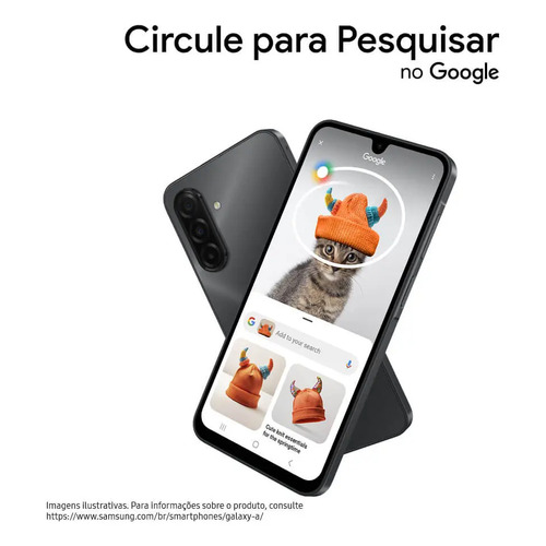 Celular Samsung Galaxy A17 Com Ia, 256gb, 8gb Ram, Câm De 50mp, Tela De 6.7 , Nfc, Ip54 - Preto 4G