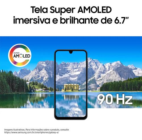 Celular Samsung Galaxy A17 Com Ia, 256gb, 8gb Ram, Câm De 50mp, Tela De 6.7 , Nfc, Ip54 - Preto 4G