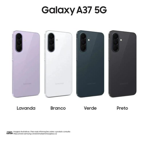 Celular Samsung Galaxy A37 5G 128GB, 6GB RAM, Câmera 50MP