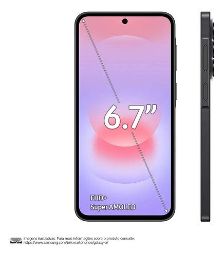 Celular Samsung Galaxy A37 5G 128GB, 6GB RAM, Câmera 50MP