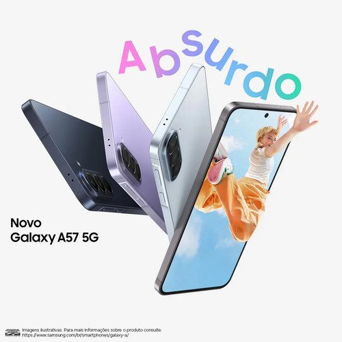Celular Samsung Galaxy A57 5g 256gb, 8gb Ram, Recursos Ai Azul-escuro
