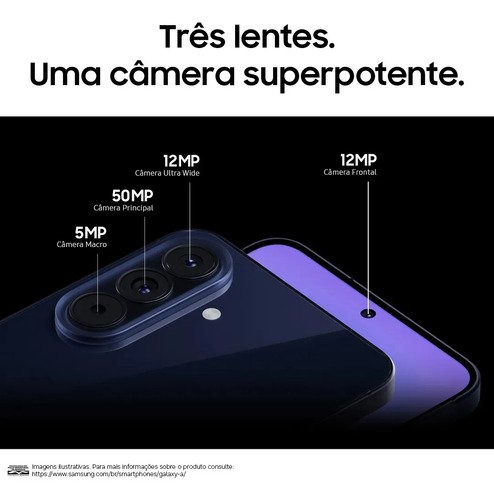 Celular Samsung Galaxy A57 5g 256gb, 8gb Ram, Recursos Ai Azul-escuro